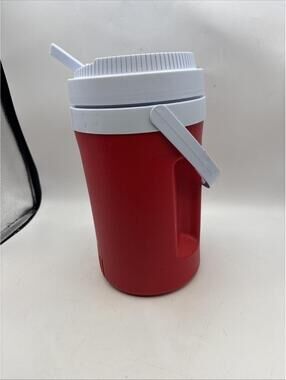 Vintage Rubbermaid Thermal Jug Model 1591 Made in the USA 1996 Very Clean Red